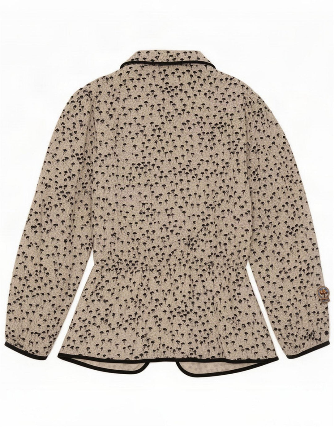 Janina Schreck Blusa camisera con estampado abstracto para mujer EU 44 XL Blanco