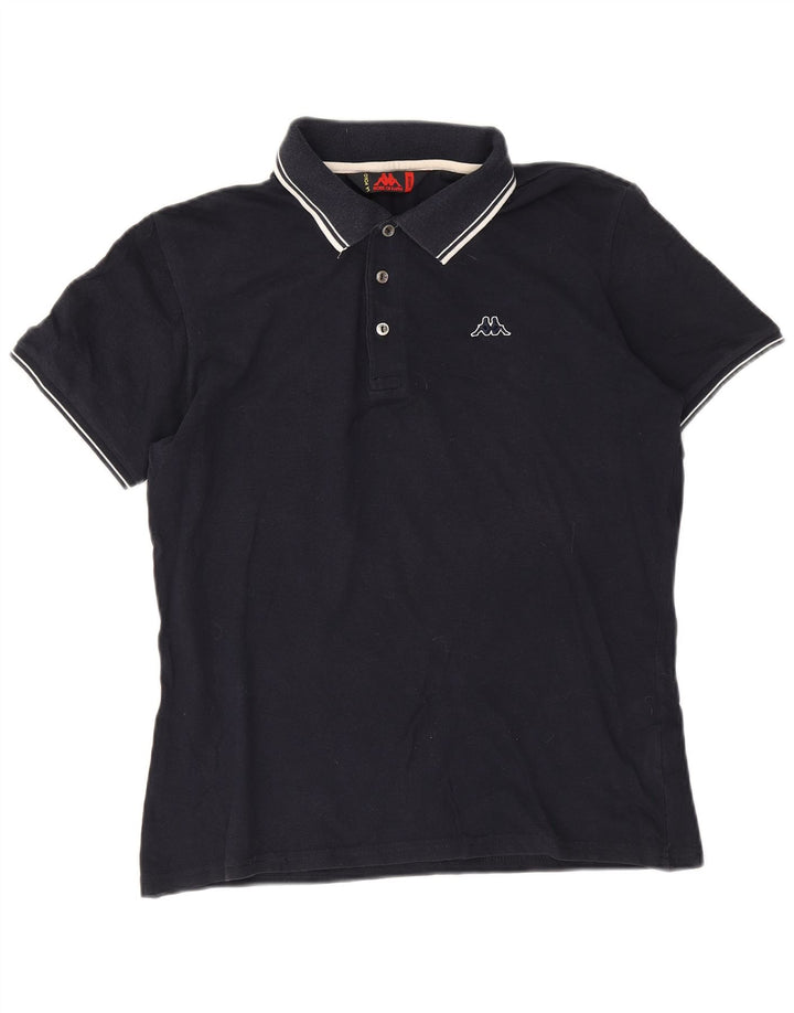 Kappa Polo Hombre Grande Azul Marino Algodón