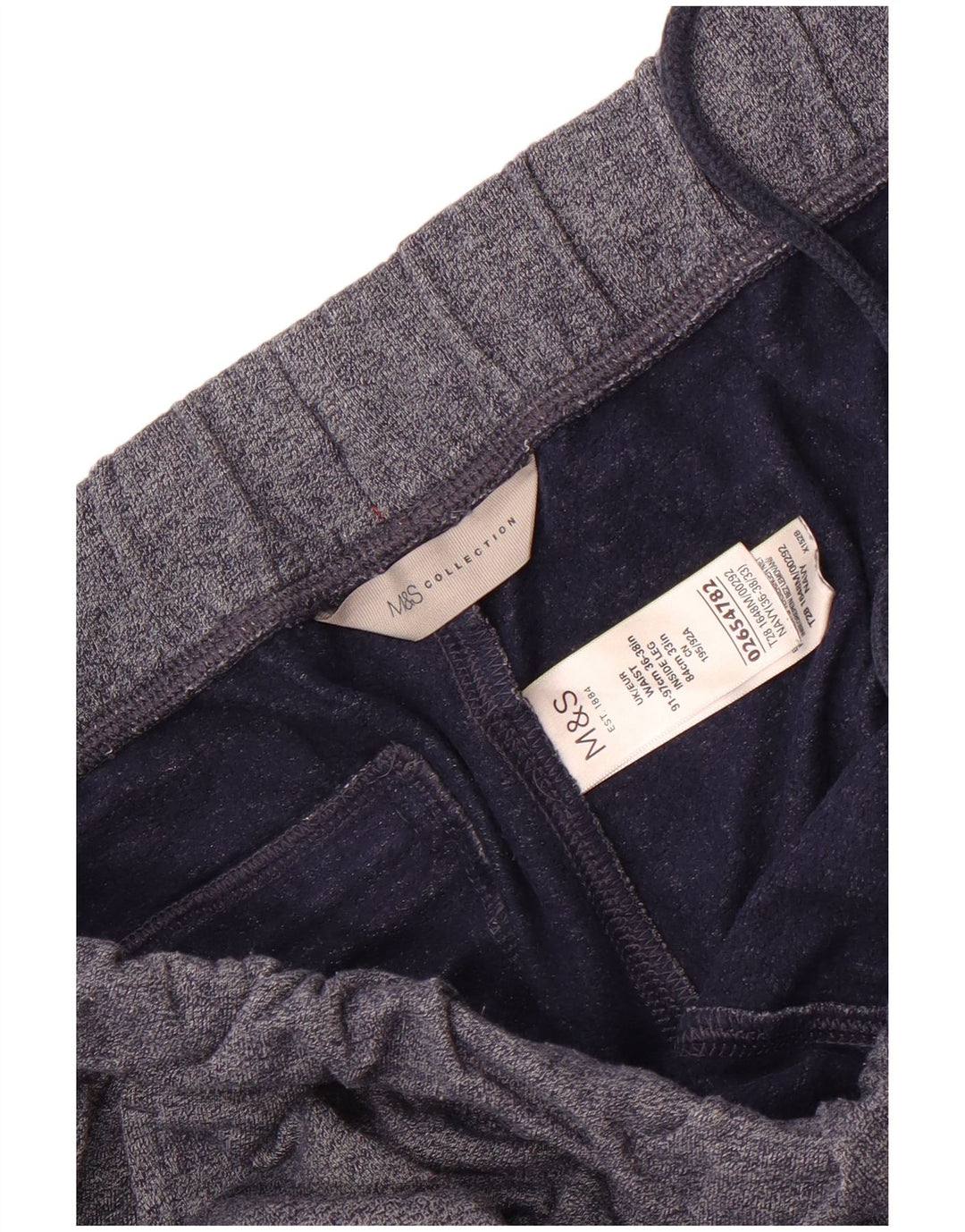 Marks & Spencer - Pantalón de chándal para hombre, talla grande, algodón azul marino