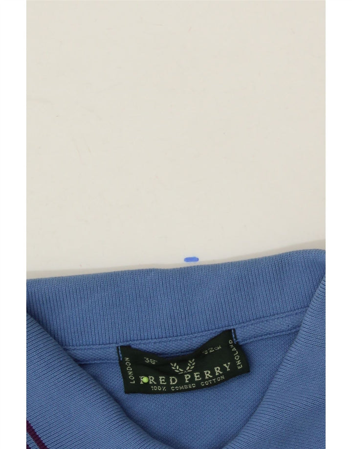 FRED PERRY Mens Polo Shirt Small Blue Cotton Vintage Fred Perry and Second-Hand Fred Perry from Messina Hembry 