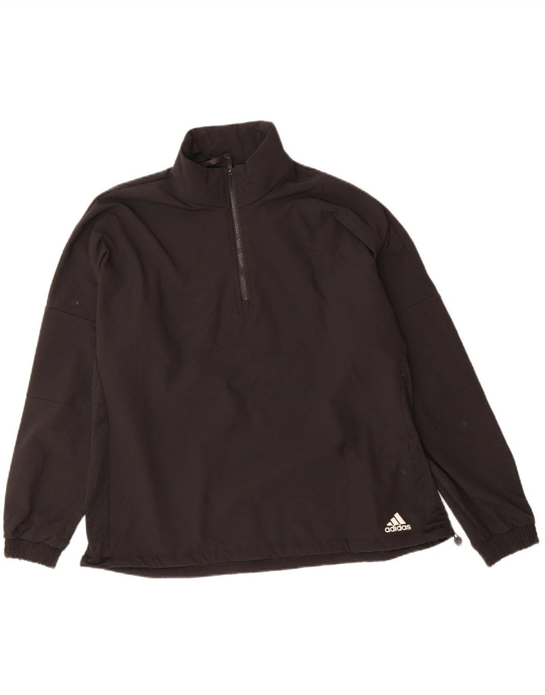 ADIDAS Womens Loose Fit Pullover Tracksuit Top UK 16/18 Large Black
