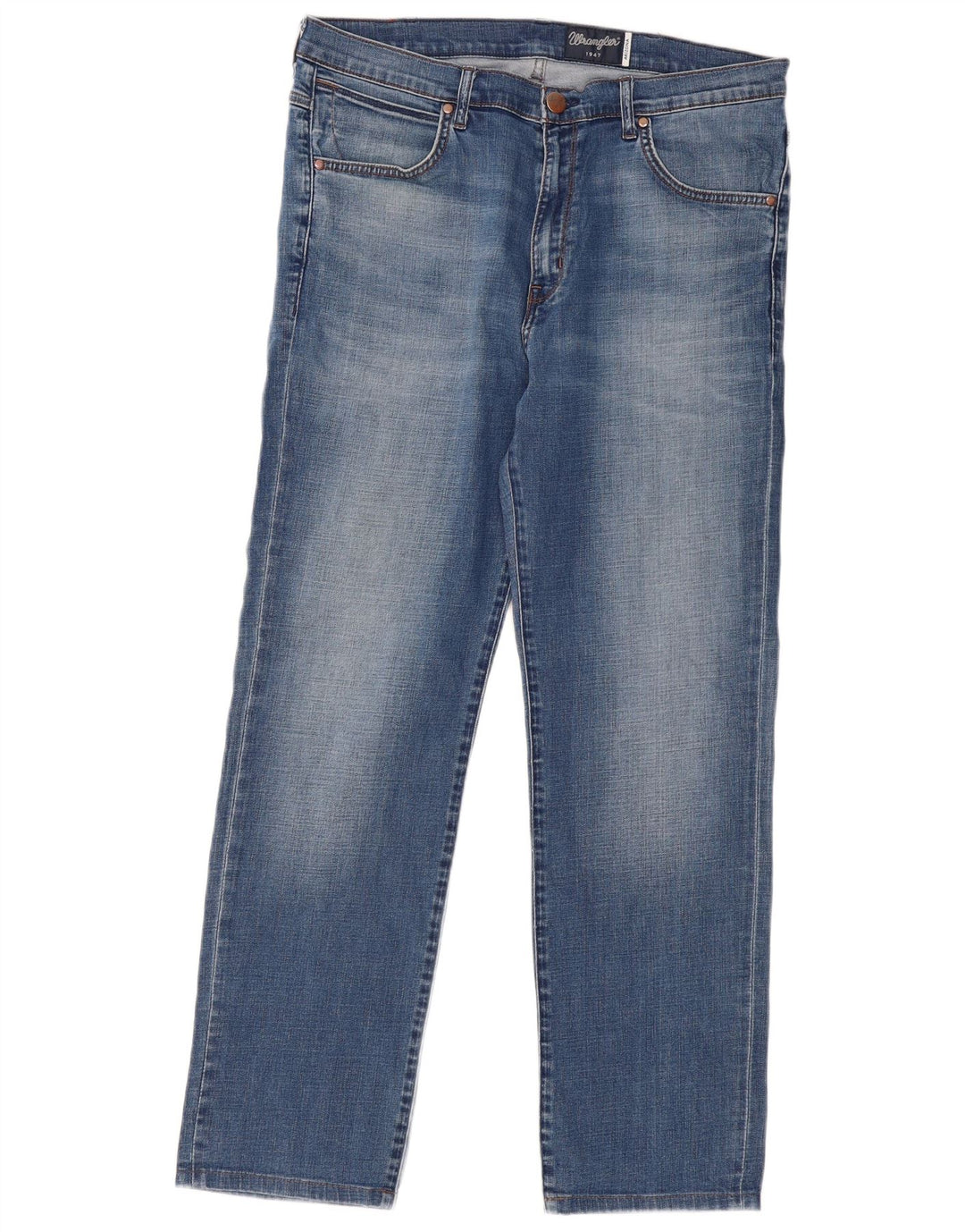 WRANGLER Vaqueros rectos Arizona para hombre W38 L32 Algodón azul