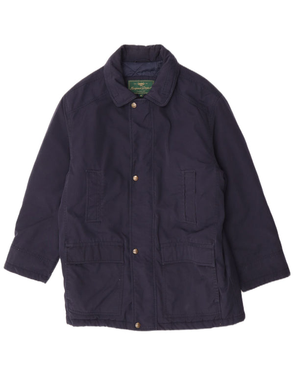 Abrigo para hombre European Project UK 38 Azul marino mediano