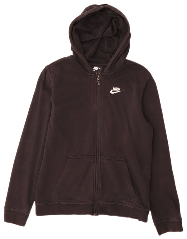 Nike Sudadera con capucha y cremallera para niños 13-14 años XL Negro