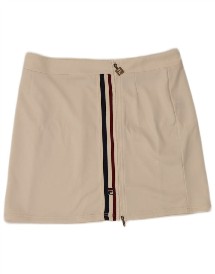 Minifalda Fila Mujer XL W36 Poliéster Blanco Roto