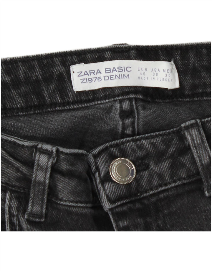 Zara Mujer Vaqueros Slim EU 40 Medium W30 L30 Gris