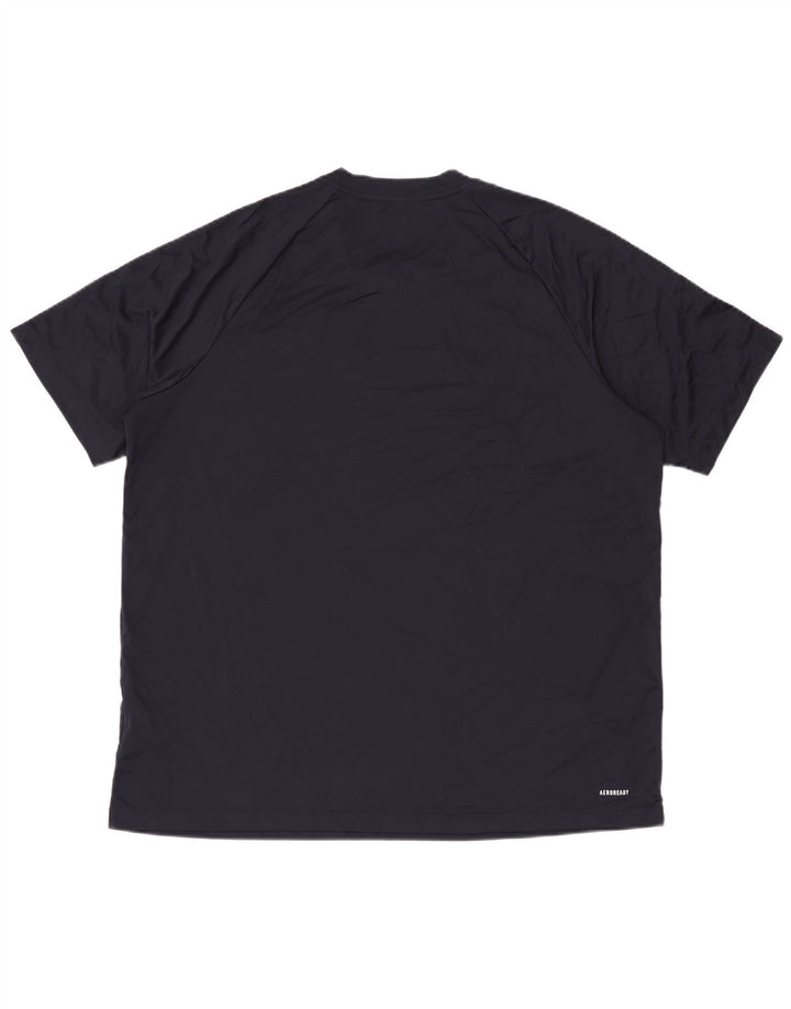 Adidas Hombre Aeroready Camiseta Top 2XL Azul Marino Poliéster