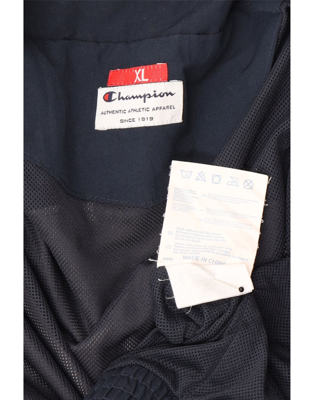 Champion Chaqueta de chándal para hombre XL Gris Colorblock Poliéster