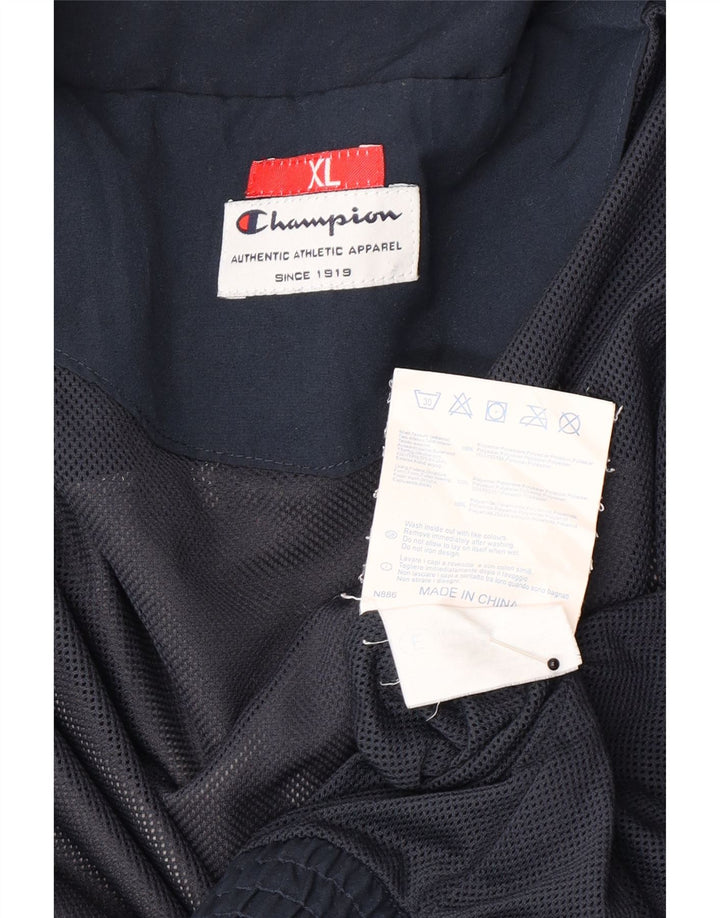 Champion Chaqueta de chándal para hombre XL Gris Colorblock Poliéster