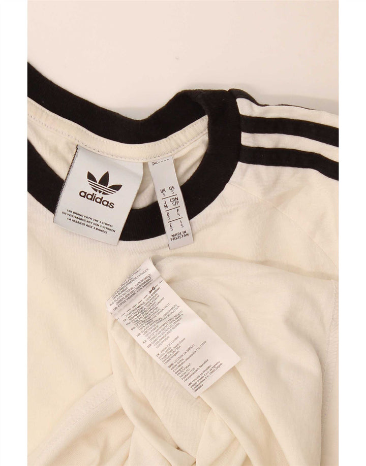 Adidas Hombre Camiseta Top Small Blanco Algodón