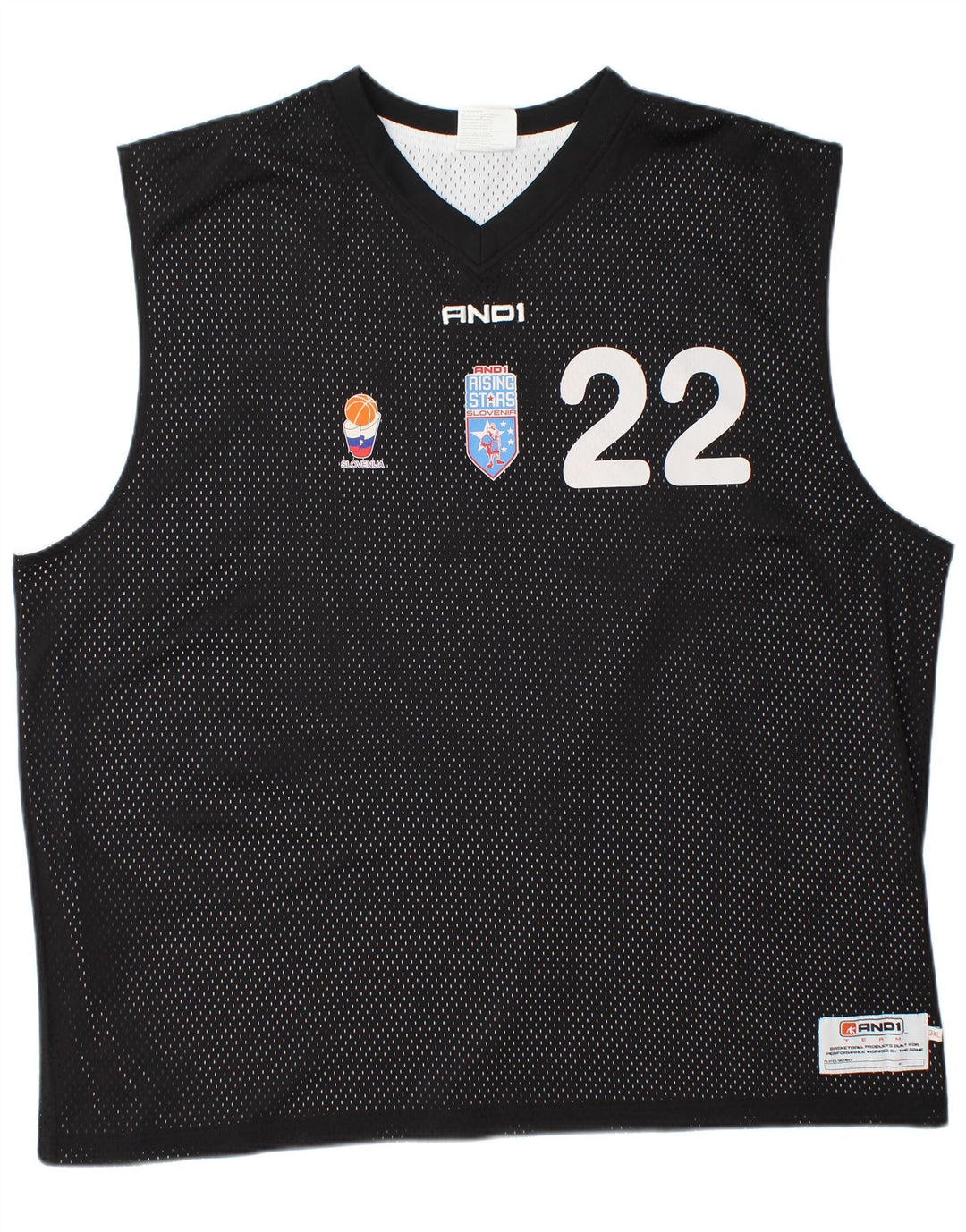 And1 Camiseta sin mangas estampada para hombre 3XL Poliéster negro