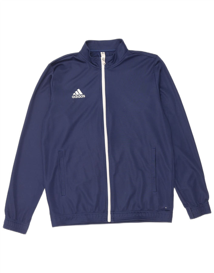 Adidas Hombre Chándal Top Chaqueta Grande Azul Marino Poliéster