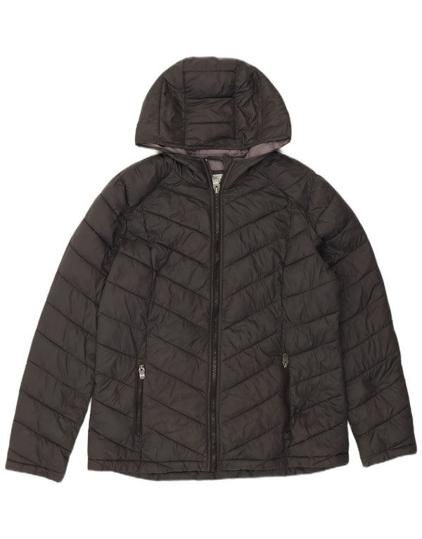 Chaqueta acolchada con capucha para mujer Fat Face UK 44 Large Nylon gris