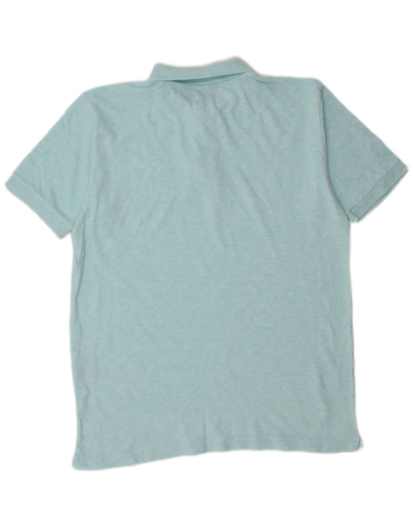 Kappa Polo Hombre XL Algodón Moteado Turquesa