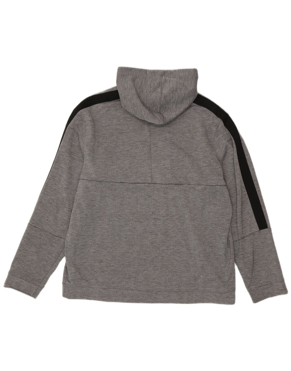 Reebok Sudadera con capucha para hombre Jumper XL Gris Colorblock Poliéster