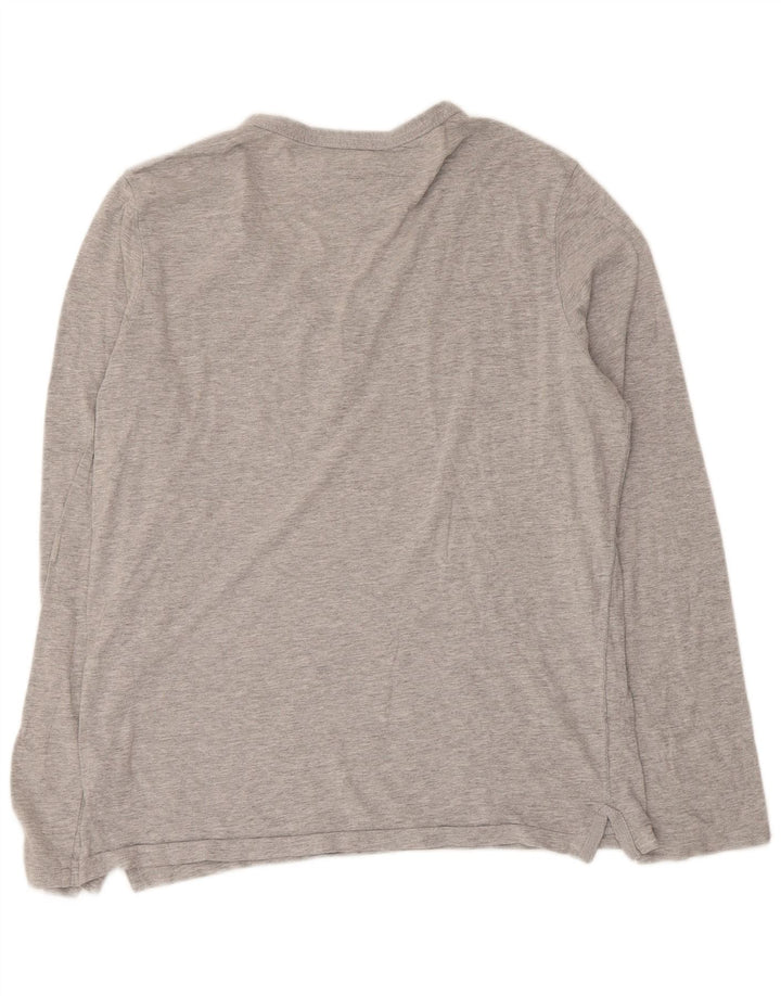 Tommy Hilfiger Top para mujer de manga larga UK 44 Algodón gris medio