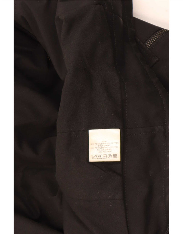 Chaqueta cortavientos con capucha Reiss para hombre UK 36 Small Poliéster negro