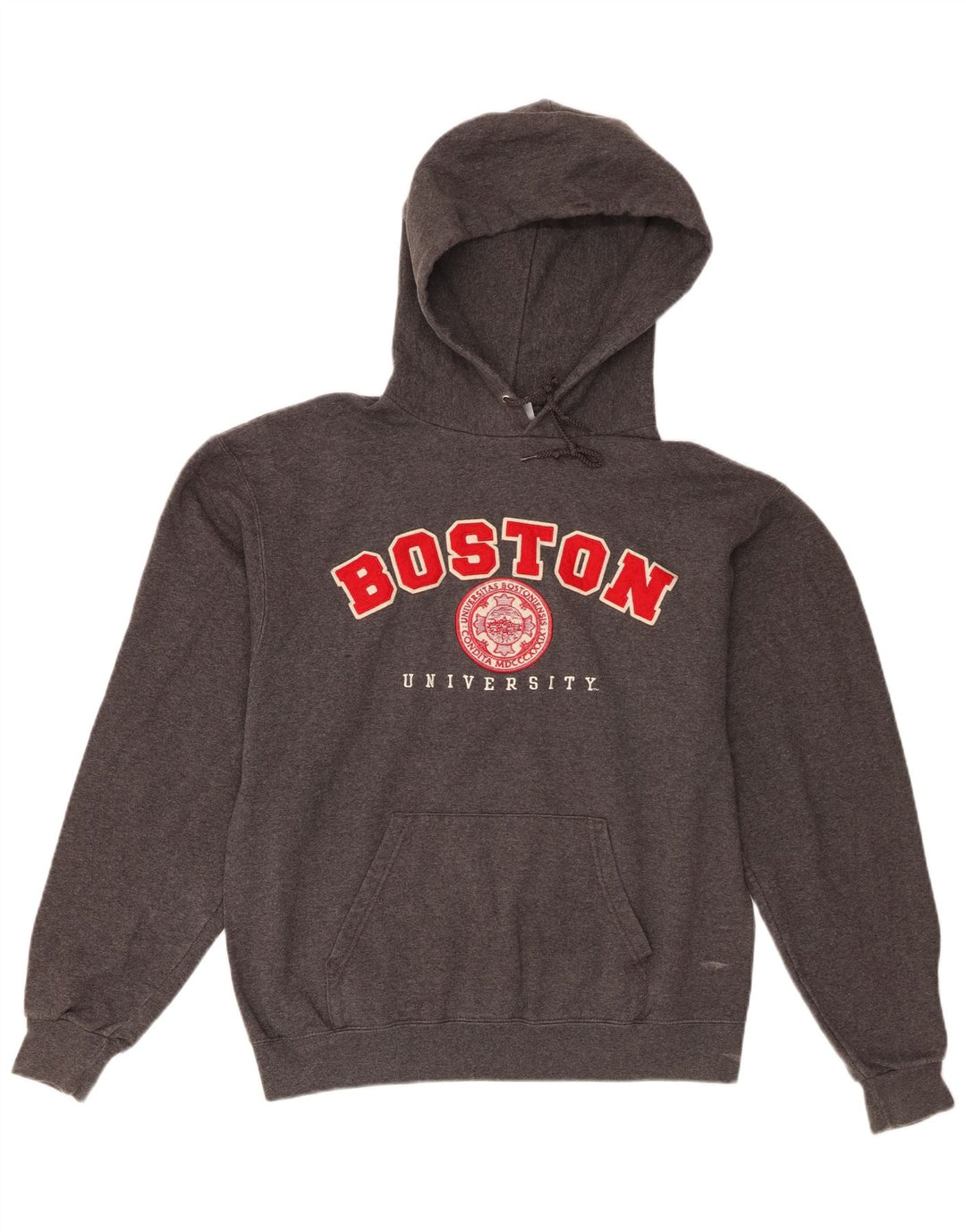 Champion Sudadera Con Capucha Y Estampado De La Universidad De Boston Para Hombre Gris Medio Moteado