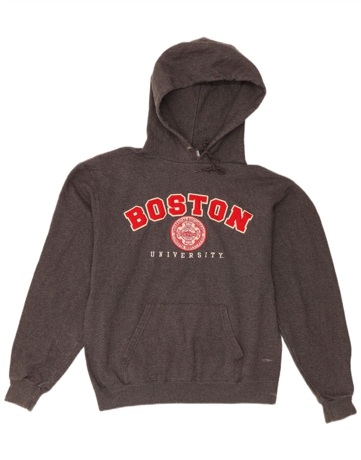 Champion Sudadera Con Capucha Y Estampado De La Universidad De Boston Para Hombre Gris Medio Moteado