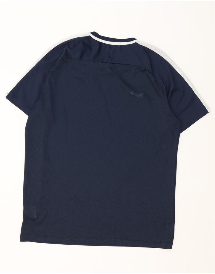 Camiseta Nike Dri Fit para hombre, talla grande, color azul marino, poliéster