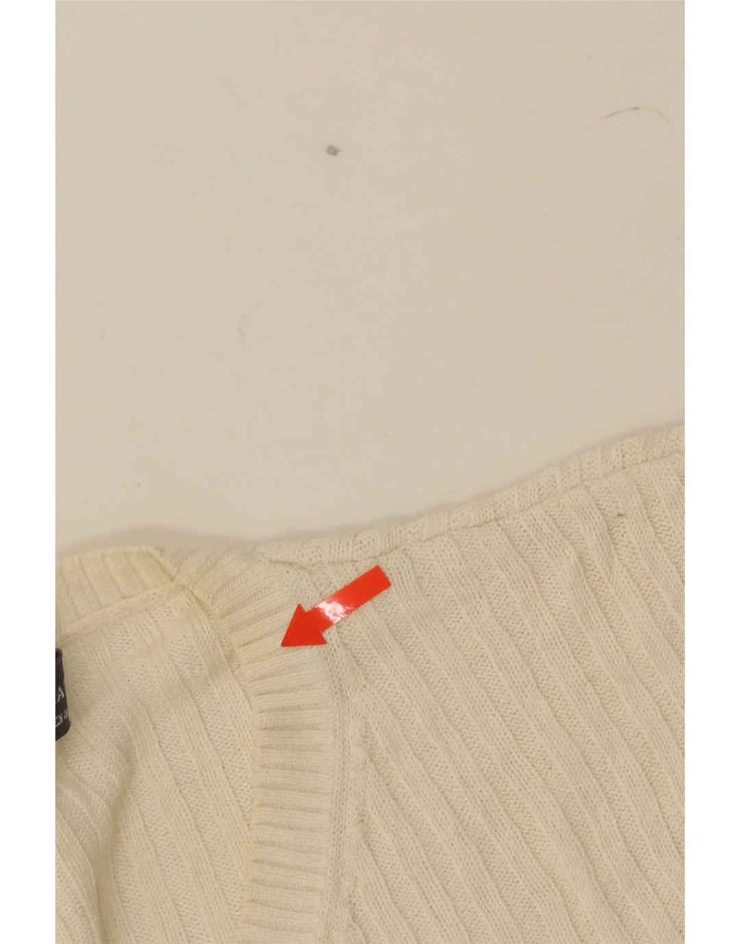 Zara Hombre Camiseta Top Grande Algodón Beige