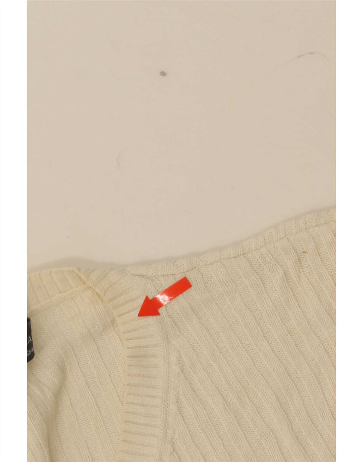 Zara Hombre Camiseta Top Grande Algodón Beige
