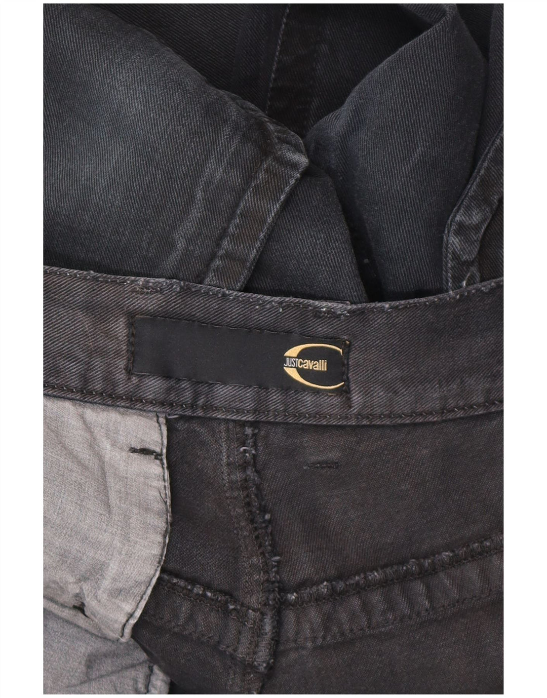 Just Cavalli Jeans rectos para hombre IT 48 Medium W34 L28 Azul marino