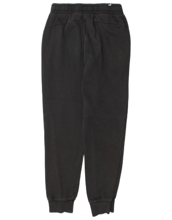 PUMA Womens Tracksuit Trousers Joggers UK 10 Small  Black Cotton