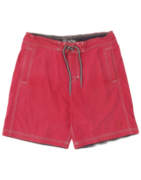 Bañador para hombre Fat Face Grande de algodón rojo