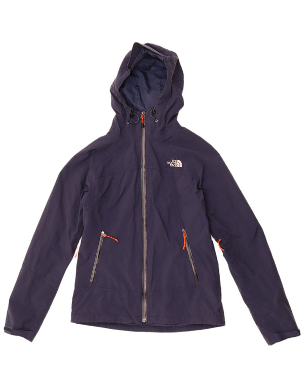 The North Face Chaqueta impermeable con capucha Hyvent para mujer UK 10 Small Azul marino Nylon