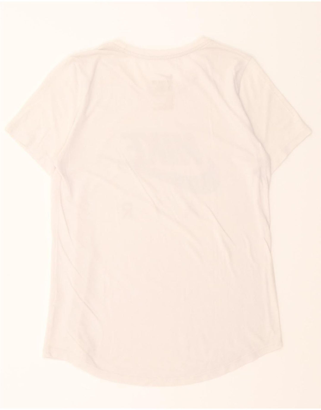 NIKE Womens Athletic Cut Graphic T-Shirt Top UK 12 Medium White Vintage Nike and Second-Hand Nike from Messina Hembry 