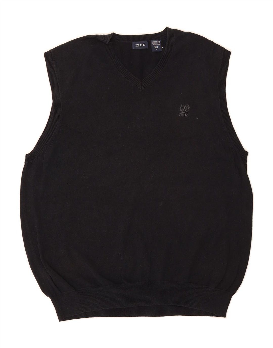 IZOD Mens Izod Vest Tank Top Large Navy Blue Cotton Vintage Izod and Second-Hand Izod from Messina Hembry 