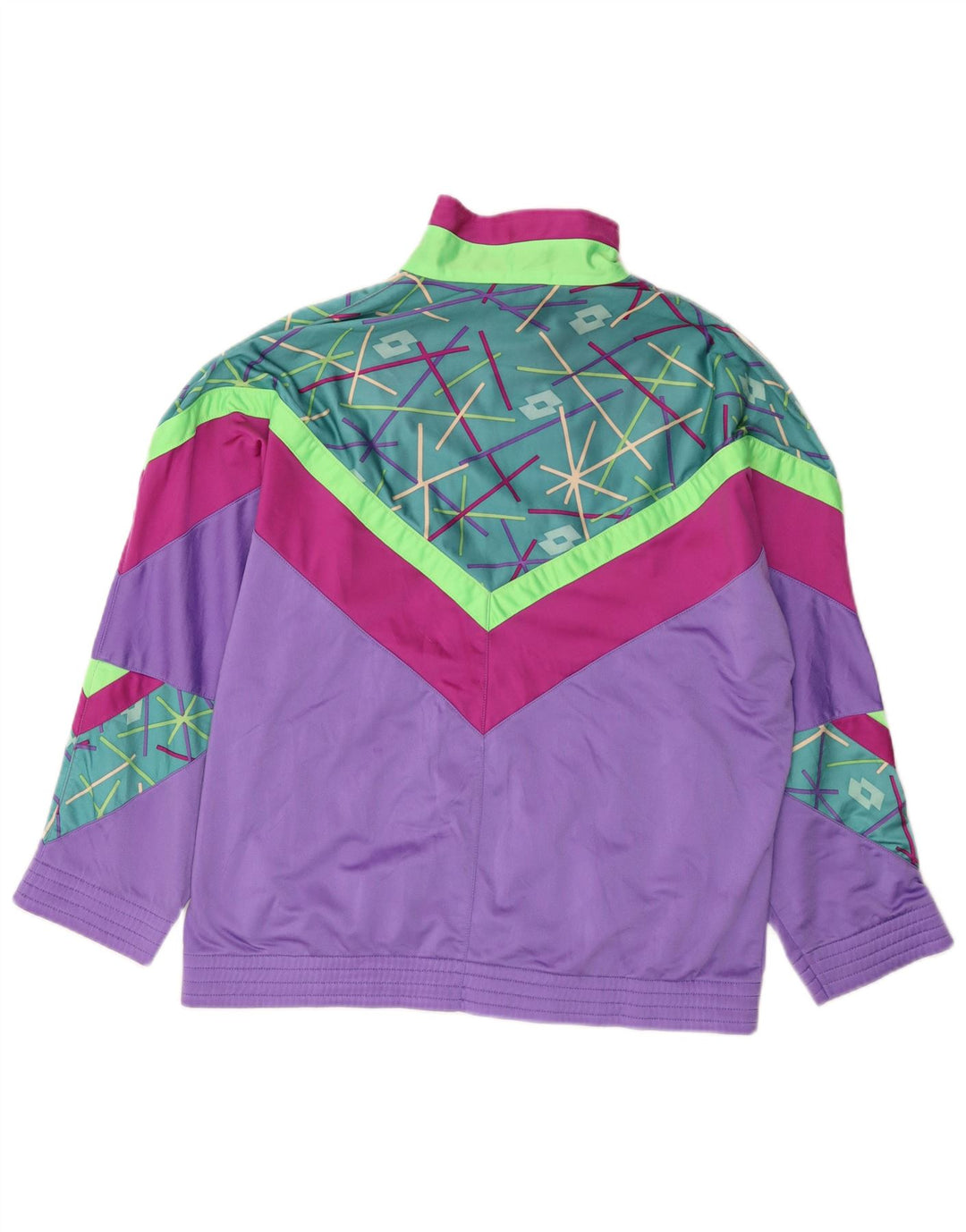 Lotto Chaqueta de chándal extragrande para mujer, talla 44, color morado mediano