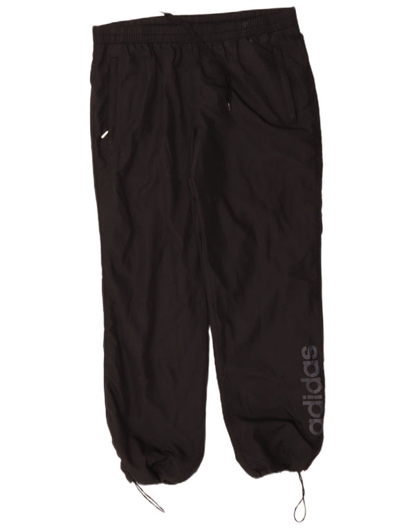 ADIDAS Mens Graphic Tracksuit Trousers Joggers Medium  Black Polyester