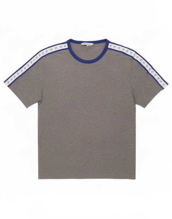 Calvin Klein Jeans Hombre Camiseta gráfica Top Algodón color block gris medio