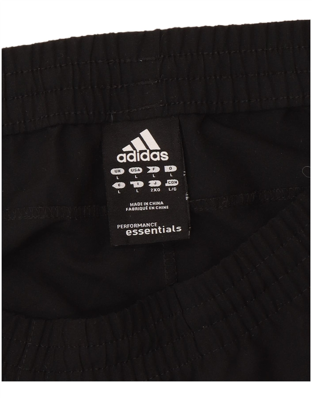 Pantalón De Chándal Adidas Hombre Grande Negro Poliéster