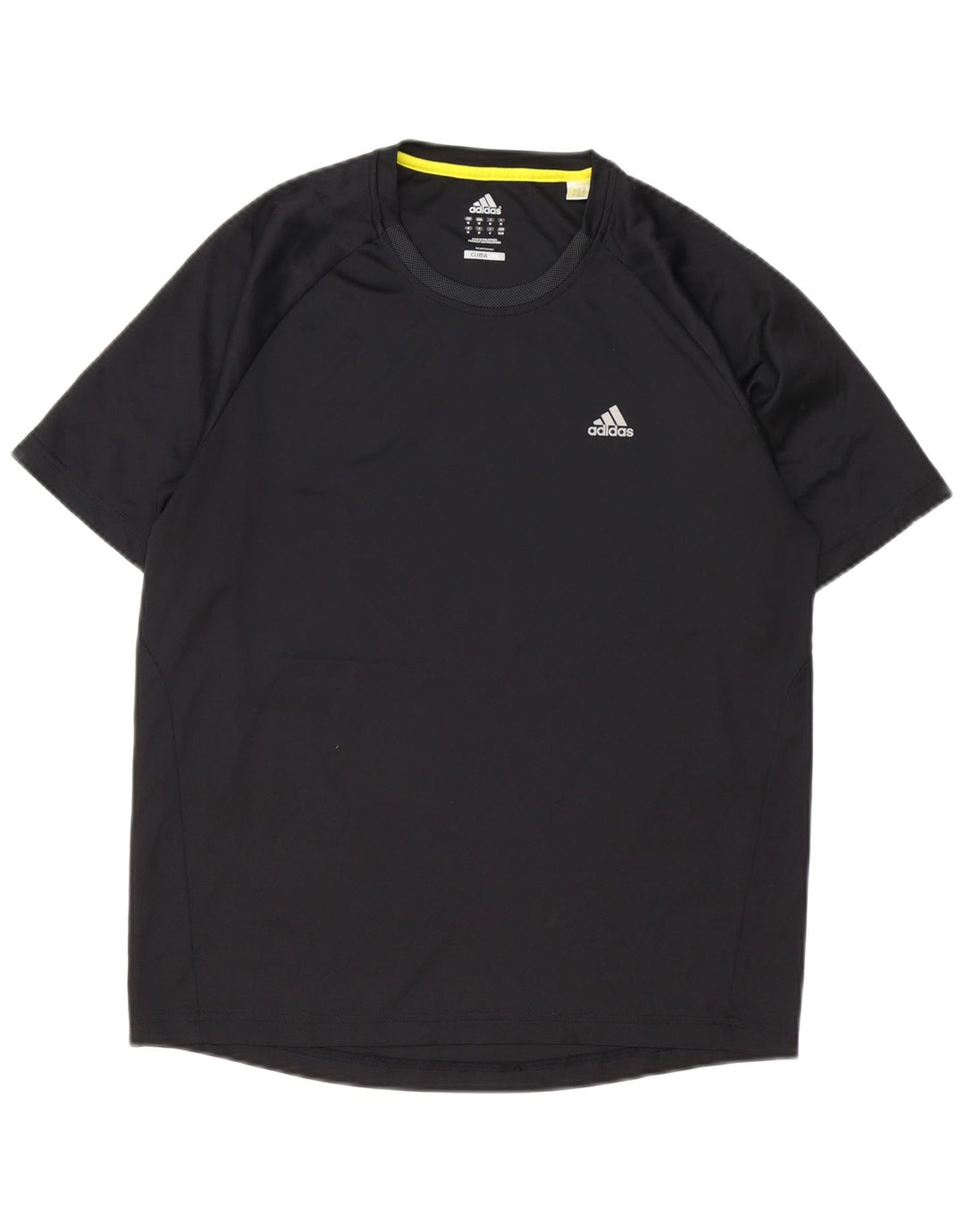 Adidas Mens Climalite Camiseta Top Mediano Negro