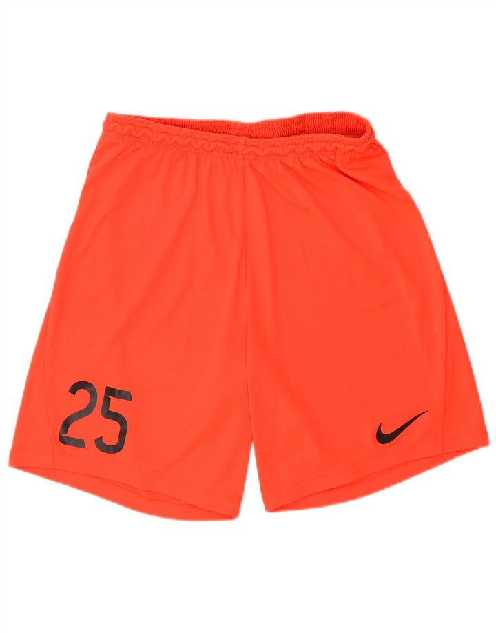 Nike Dri Fit Graphic - Pantalones cortos deportivos para hombre (poliéster), color naranja