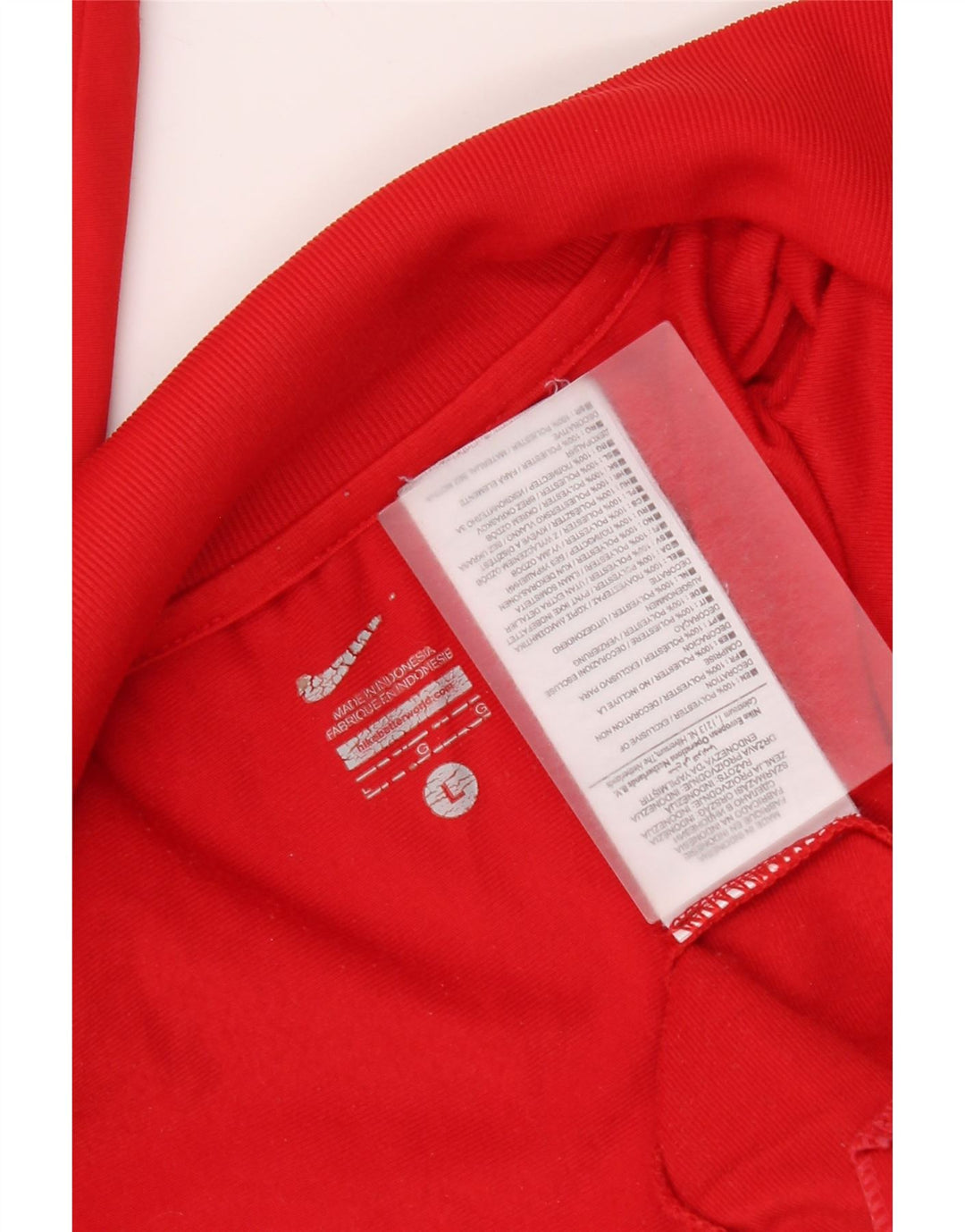 Nike - Chándal para hombre, chaqueta superior, poliéster rojo grande
