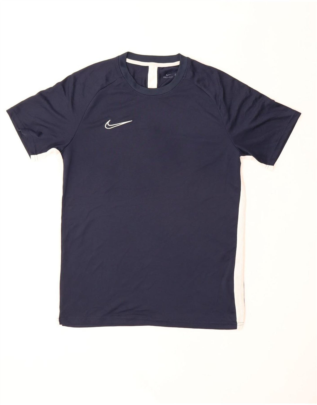 NIKE Camiseta Dri Fit para Hombre Top Grande Azul Marino Colorblock Poliéster