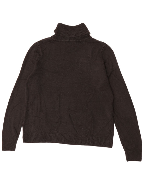 Marks & Spencer Suéter tipo jersey con cuello vuelto para mujer Reino Unido 46 Grande Acrílico negro