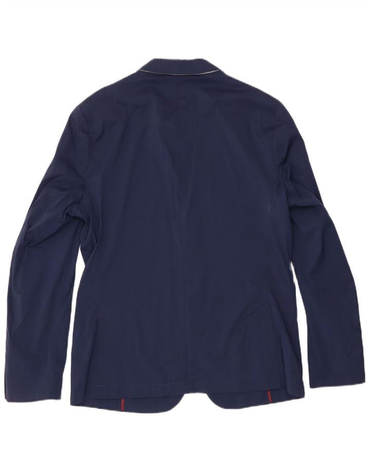 Zara Chaqueta Blazer De 2 Botones para Hombre EU 54 XL Algodón Azul Marino