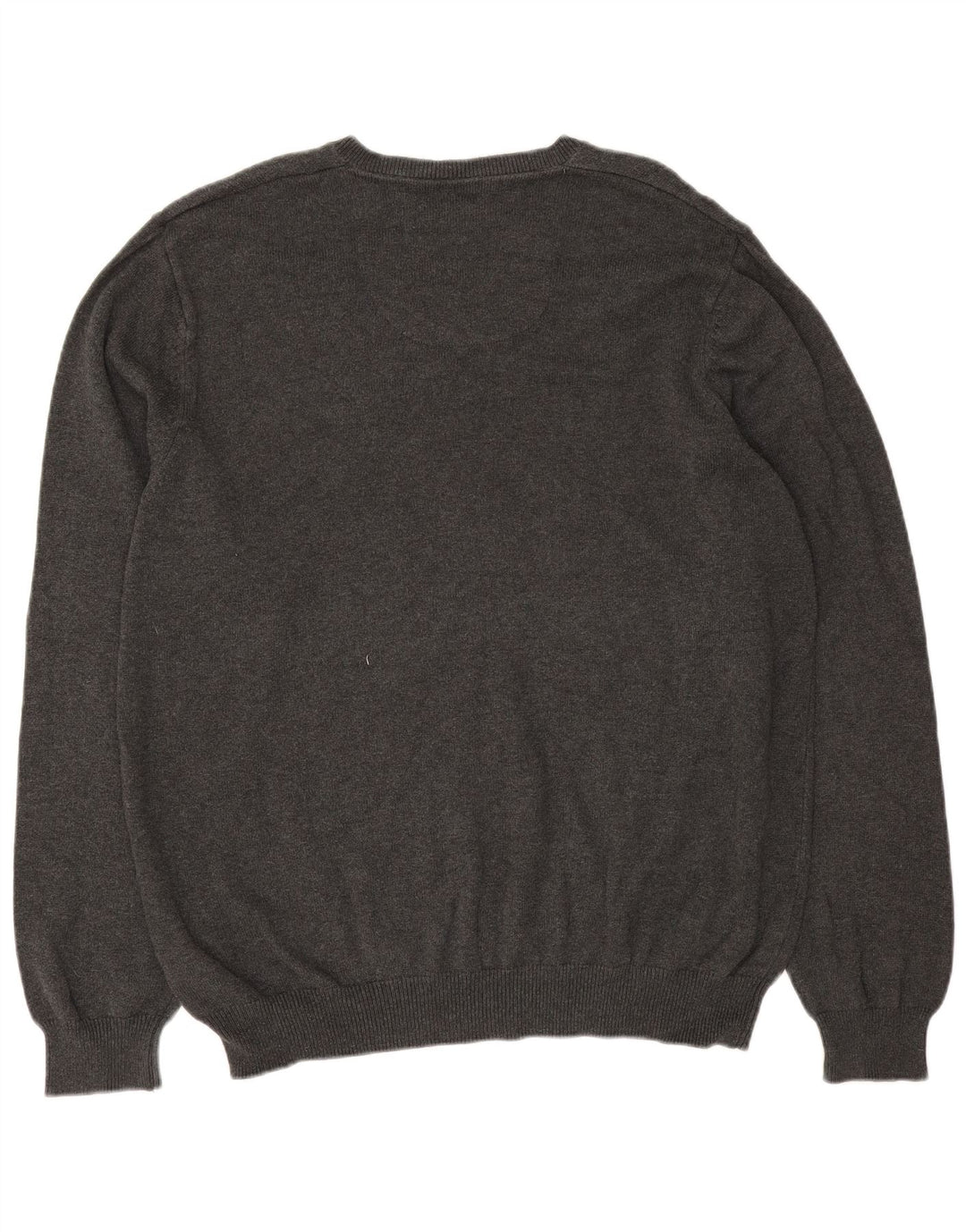 Marks & Spencer Jersey Regular Fit con Cuello en V para Hombre XL Algodón Gris