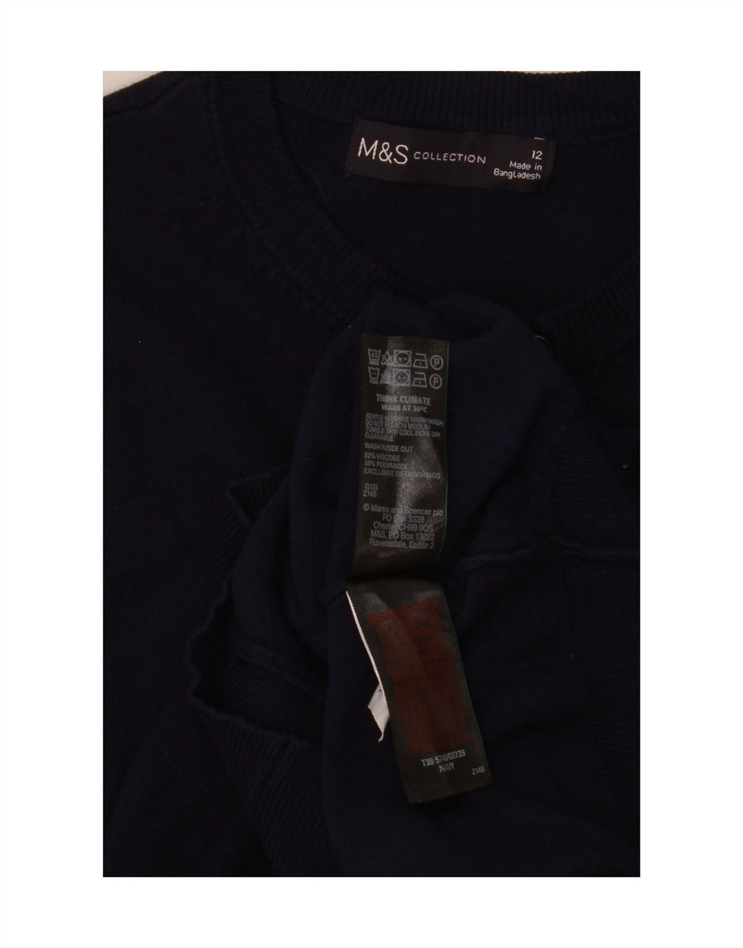 Marks & Spencer - Cárdigan para mujer, talla 40, talla mediana, viscosa, color azul marino