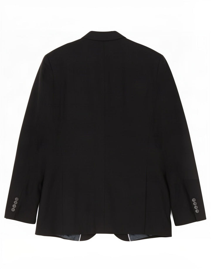 Marks & Spencer Chaqueta tipo blazer de 2 botones para hombre UK 38 Mediana lana negra