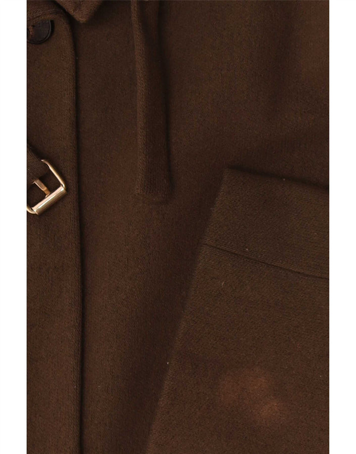 Massimo Dutti Abrigo Oversize Mujer UK 10 Small Lana Caqui