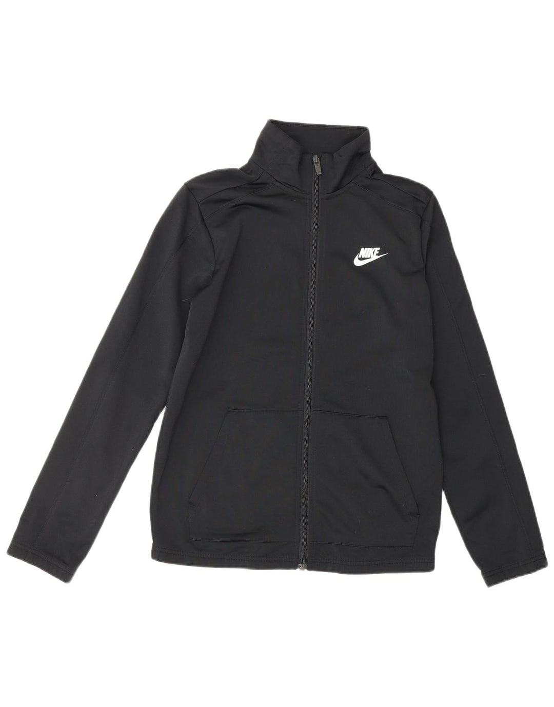 NIKE Chaqueta de chándal para niños 12-13 años Grande Negro Poliéster