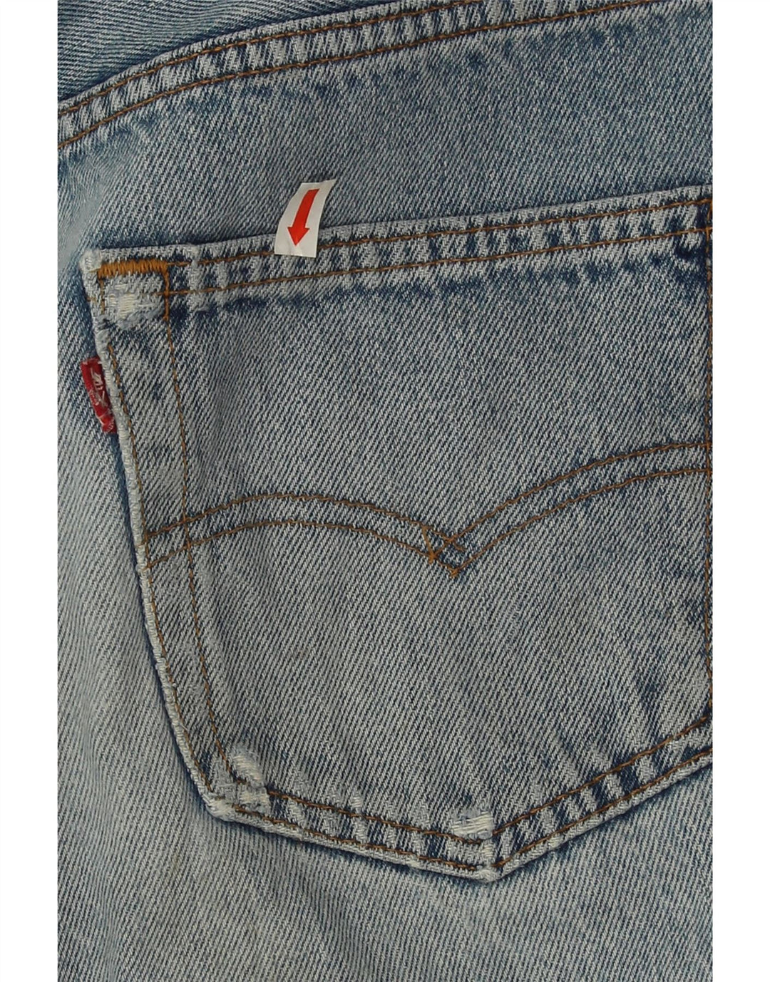 Levi's Jeans rectos desgastados 501 para hombre W32 L27 Algodón azul
