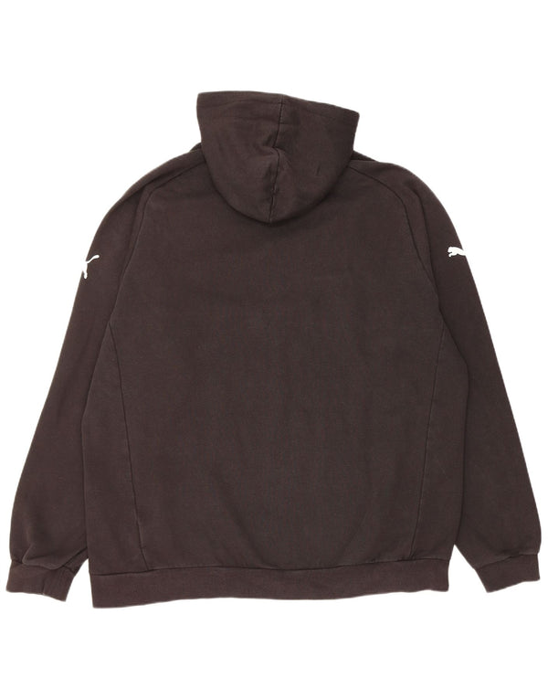 Puma - Sudadera con capucha para hombre, talla 2XL, algodón negro