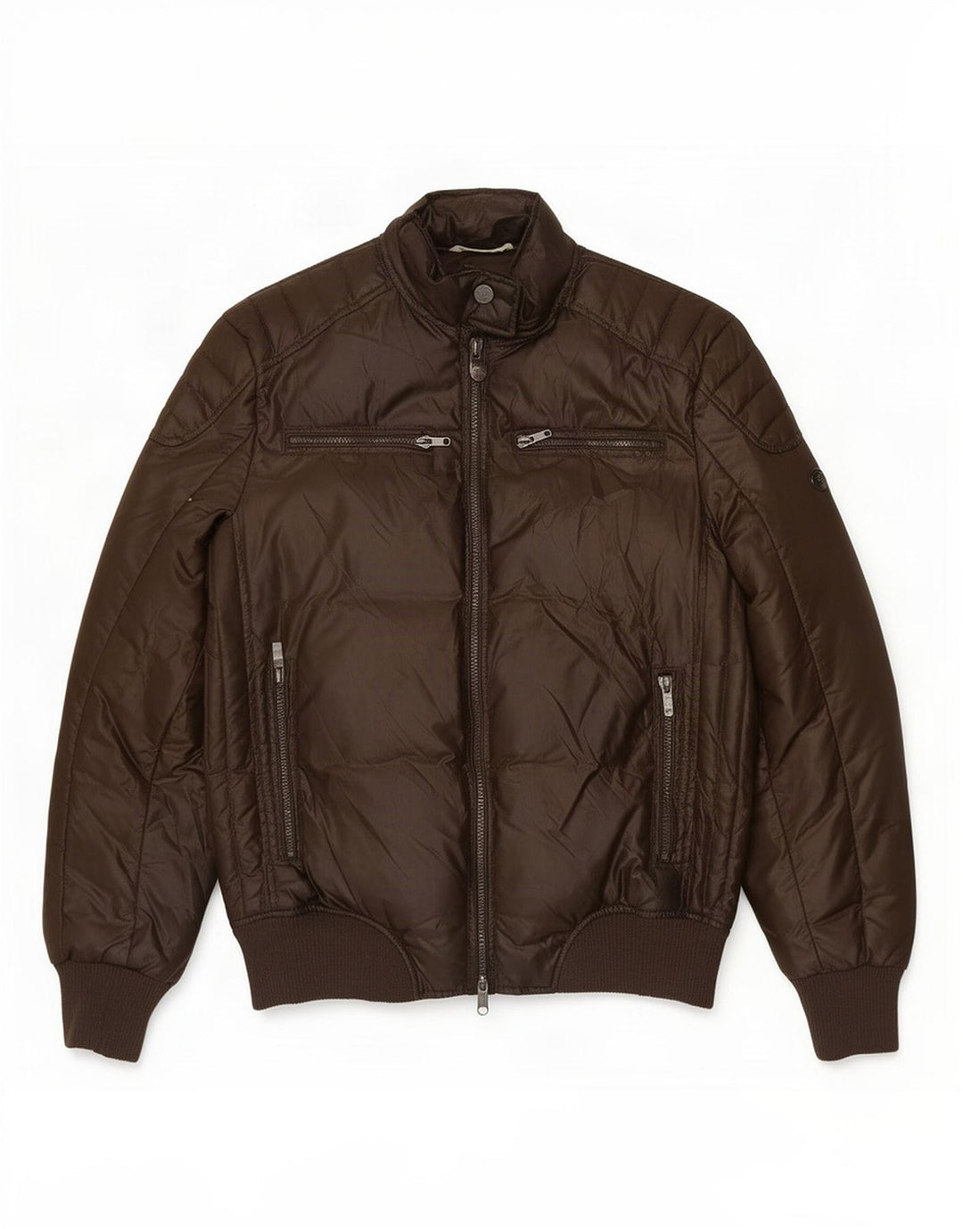 Brooksfield Chaqueta acolchada para hombre IT 50 Poliéster marrón grande